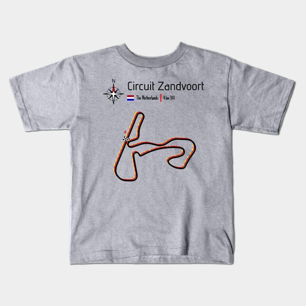 Racetrack - Circuit Zandvoort NL Kids T-Shirt by Aurealis